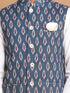 Vastramay Men's Grey Cotton Nehru Jacket  With White Cotton Pant